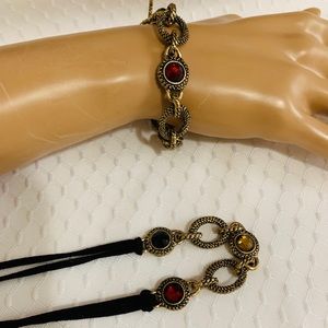 Lia Sophia necklace and bracelet set